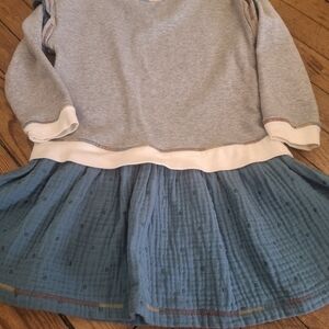 Matilda Jane Gray and Blue Casual Kids Dress